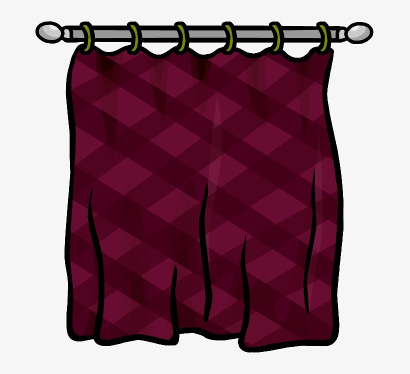 Burgundy Curtains Furniture Icon Id 624 - Curtain, transparent png download