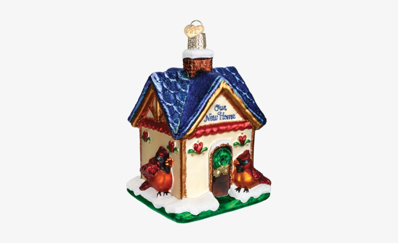 No Image Available For - Old World Christmas Our New Home Glass Ornament, transparent png download
