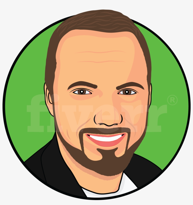 Draw Vector Cartoon Portrait Of You - Drawing, transparent png download