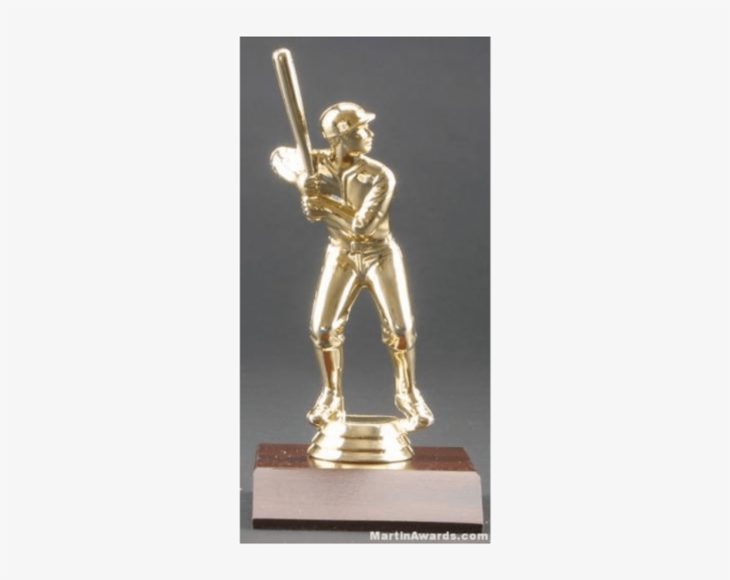 Male Baseball Trophies - Statue, transparent png download