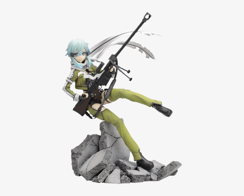 Sword Art Online Ii - Sword Art Online Ii Ani Statue 1/8 Sinon Phantom Bullet, transparent png download