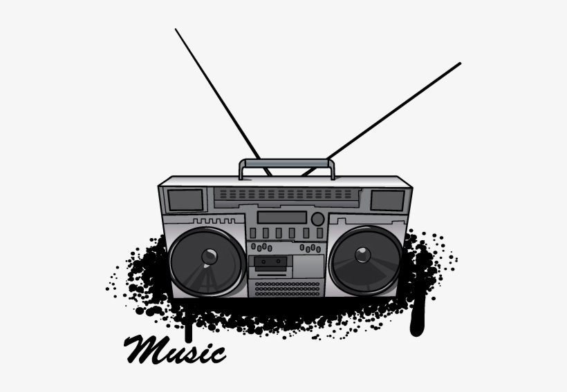 The Boombox Does Rock In This Slamming Episode Of Your - Old School Boombox Drawing, transparent png download