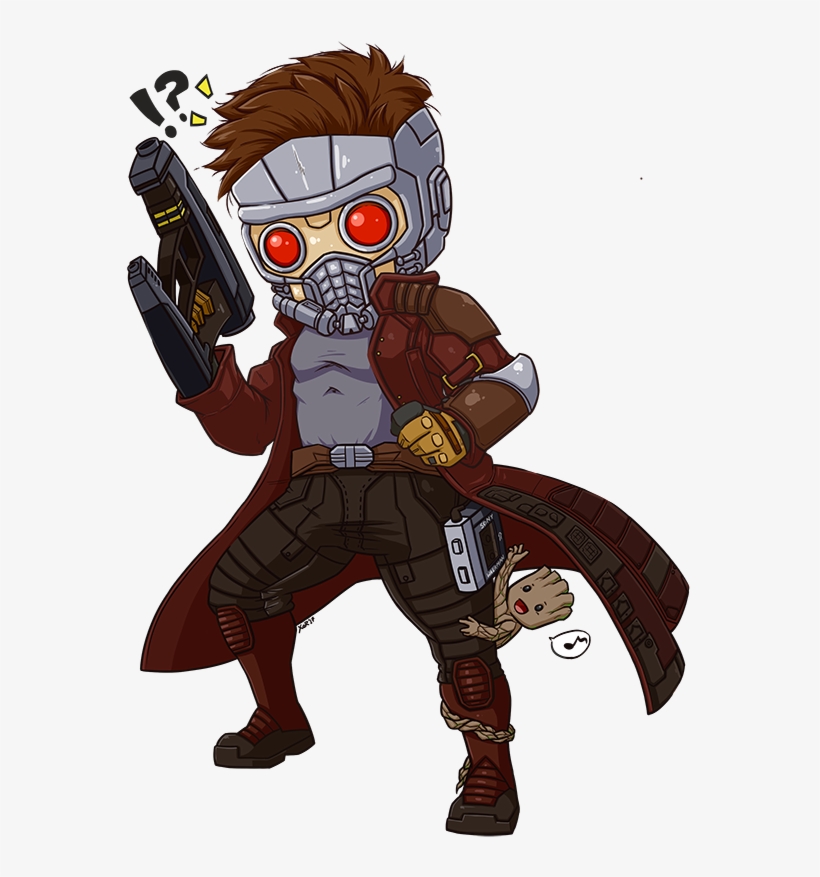 Picture Transparent Library Fa And Baby Groot By Xar - Guardians Of The Galaxy, transparent png download