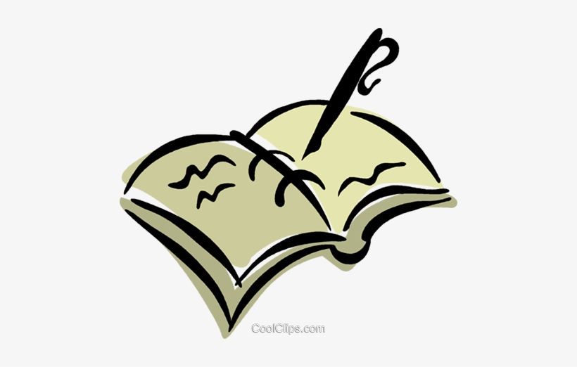 Fountain Pen With Record Book Royalty Free Vector Clip - Fountain Pen Clip Art, transparent png download