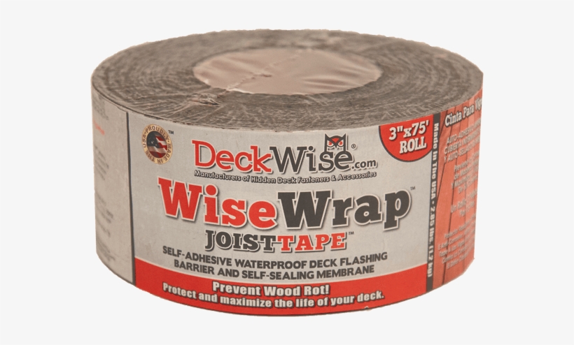 Deckwise Joist Tape Deck Barrier Flashing Material - Deckwise Joist Tape Self Adhesive Deck Flashing 3 X, transparent png download