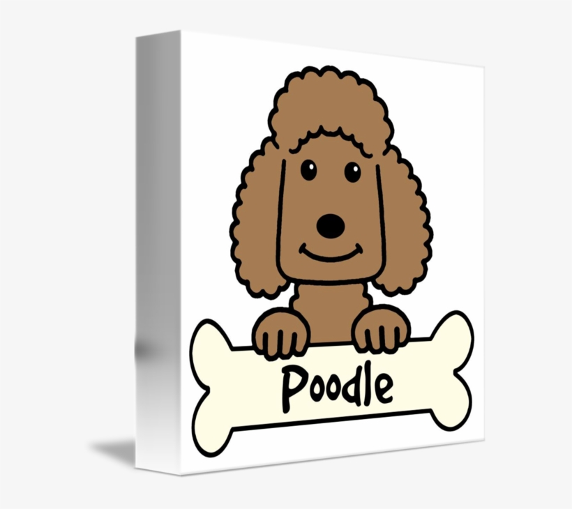 Chocolate Poodle By Anita Valle Banner Free - Poodle Poodle Oval Ornament, transparent png download