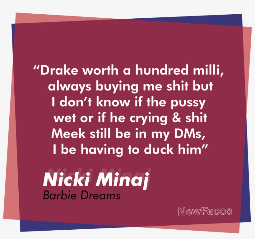 Nicki Minaj Disses Drake, Meek Mill More On - Goldsmiths University, transparent png download