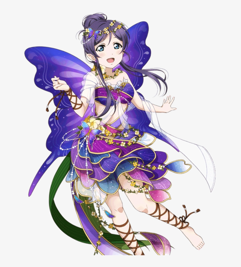 Nozomi Nozomitojo Tojonozomi Tojo Schoolidol Lovel - Tojo Nozomi Cosplay Love Live Lovelive Flower Fairies, transparent png download