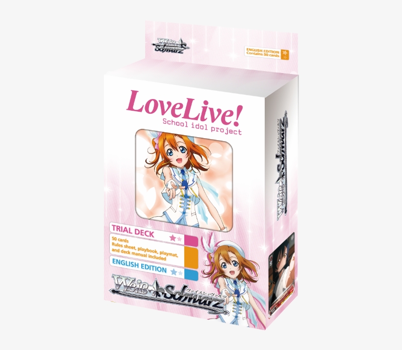 Trial Deck - Weib / Schwarz Love Live Trial Deck Card Game, transparent png download