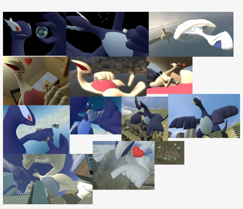 Macro Lugia Fest - Garry's Mod Giant Pokemon, transparent png download