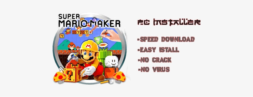 The Entire Install Using A Simple Pc Installer From - Nintendo Super Mario Maker 3ds, transparent png download