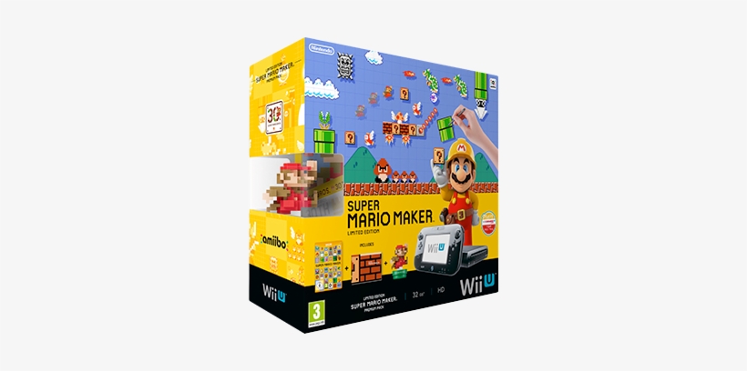 Super Mario Maker Wii U Console - Pack Wii U Mario Maker, transparent png download
