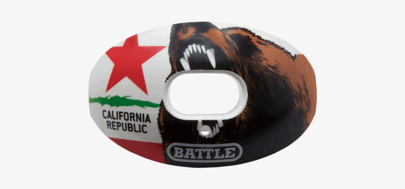 Oxygen California Flag Football Mouthguard - Battle Sports Science State Flag Oxygen Lip Protector, transparent png download
