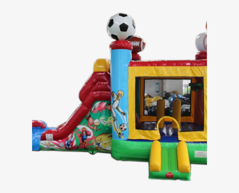 00 28 All Star Sport Wet Dry Combo - 28' All Star Sport Bounce House Wet, transparent png download