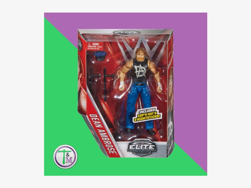 Dean Ambrose - Wwe Elite 41 Mattel Toy Wrestling Action, transparent png download