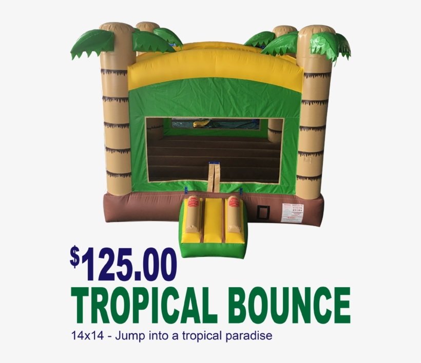 Bouncehouse Images-32 - Rhino Tropical Bounce House, transparent png download