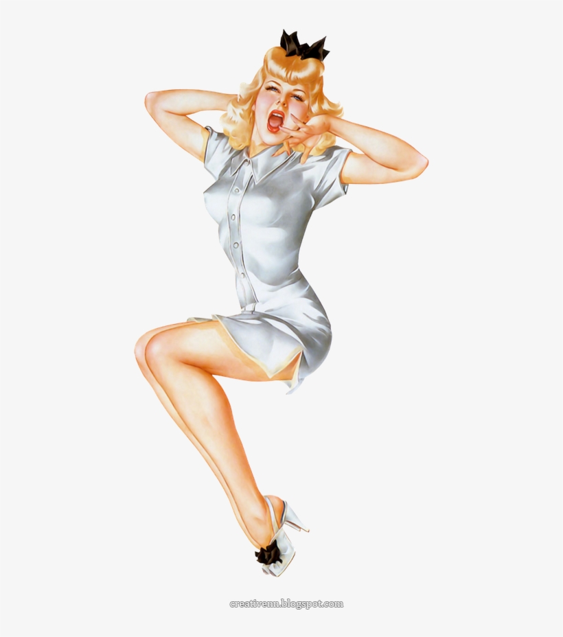 Pin Up Girl Clipart - Vargas Sleepy Time Gal, transparent png download