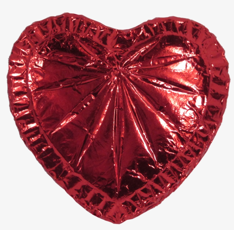 Valentine Foil Wrapped Starburst Heart - Heart, transparent png download