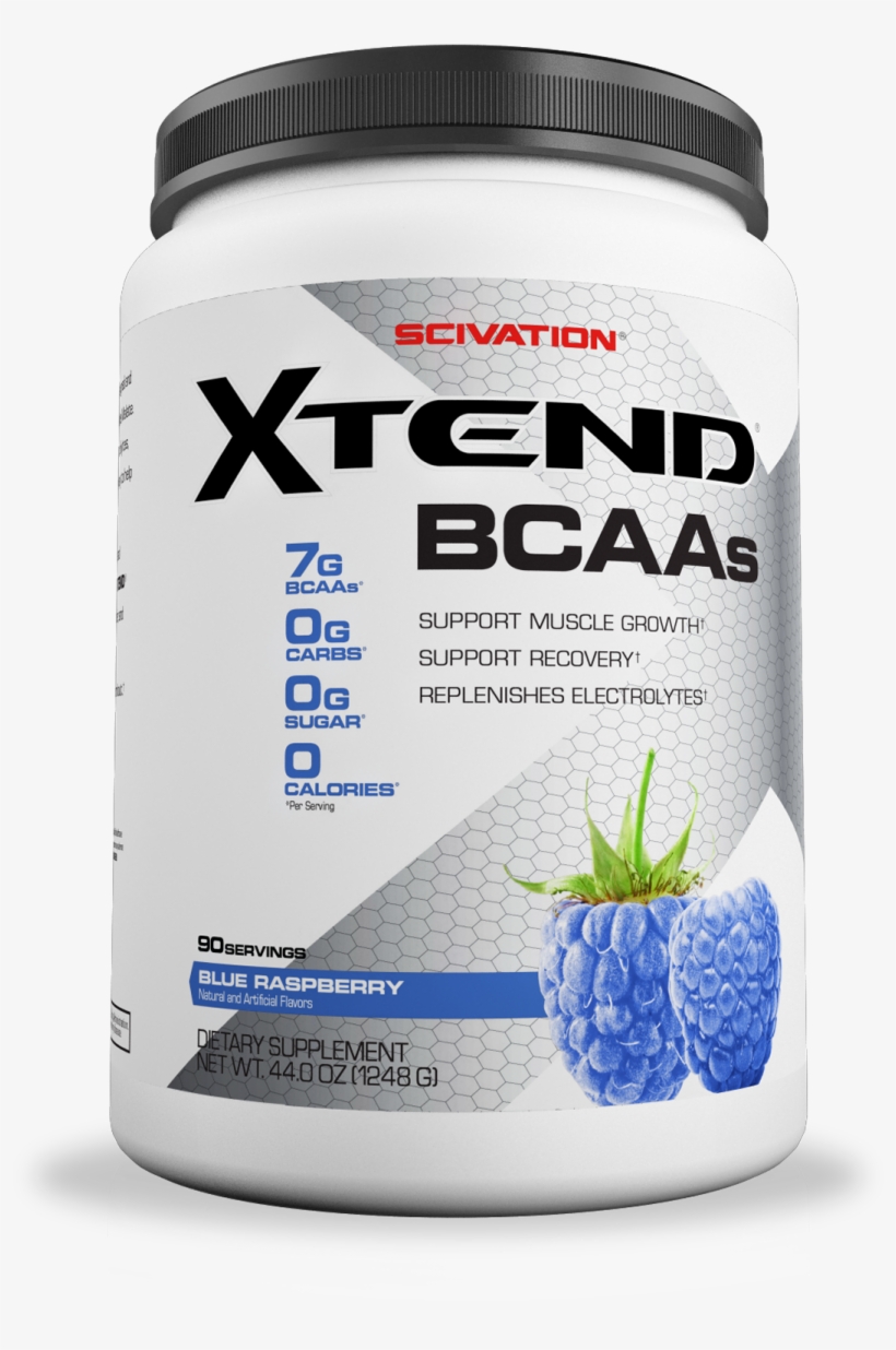 Scivation Xtend Bcaa Powder, Blue Raspberry, 90 Servings - Xtend Bcaa 30 Serving, transparent png download