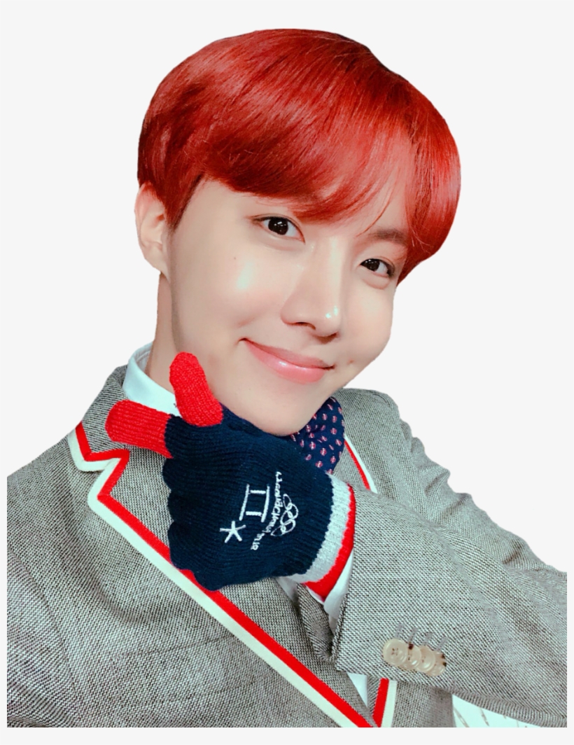 Jhope Drawing Bangs - Хосок Красный, transparent png download