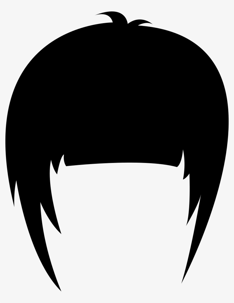 Hair Wig With Side Bangs Comments - Illustration, transparent png download
