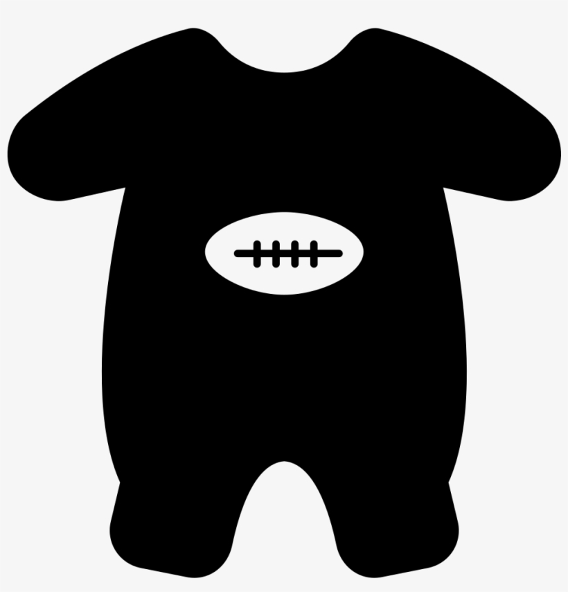 Baby Onesie With Football Design Comments - Onesie, transparent png download