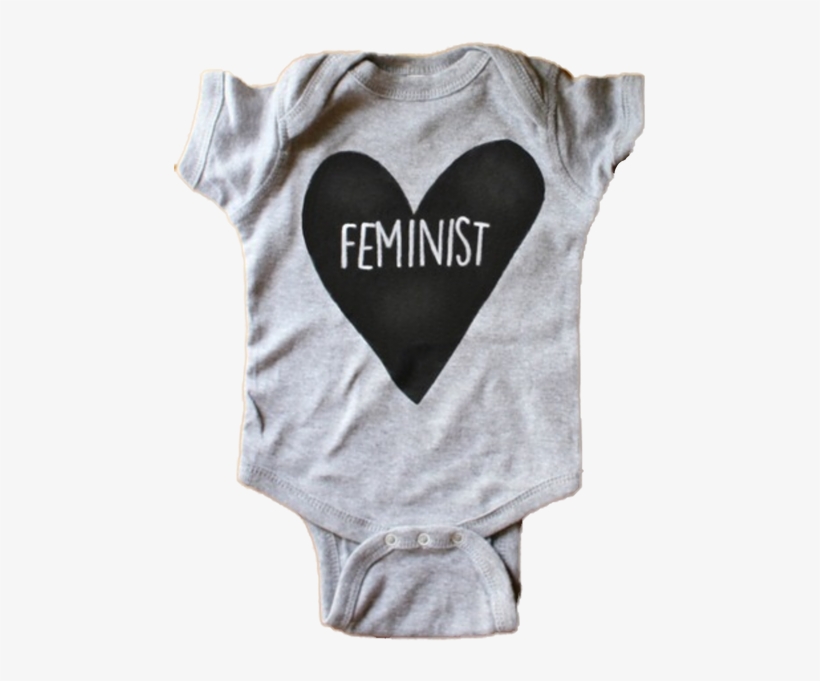 100% Soft Cotton 3-snap Enclosure Onesie - Feminist Onesie, transparent png download