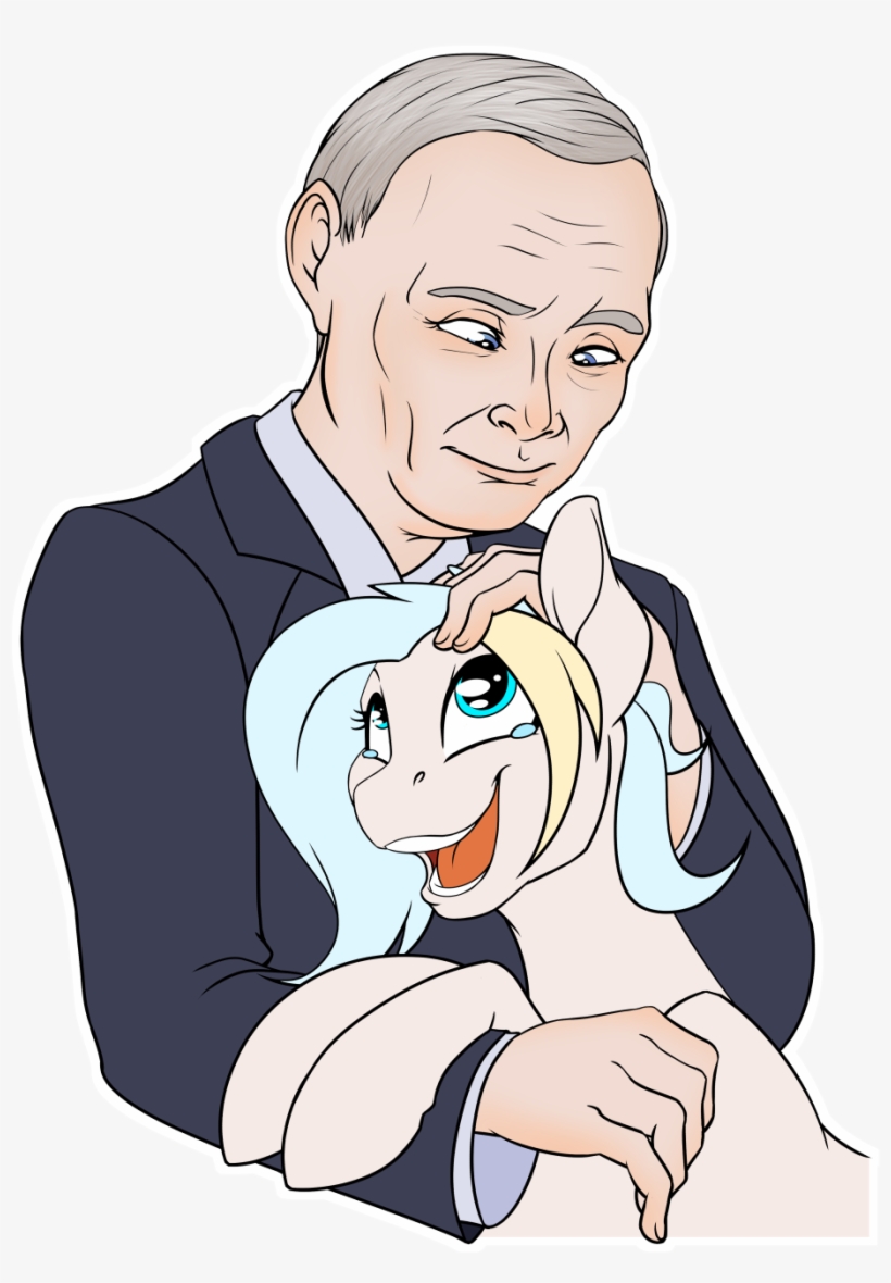 Crying, Excited, Happy, Head Scratch, Human, Looking - Путин И Пони, transparent png download