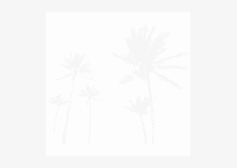 Palm Trees - Uber Decals Vinyl Wall Decal Sticker Swirly Beach Day, transparent png download