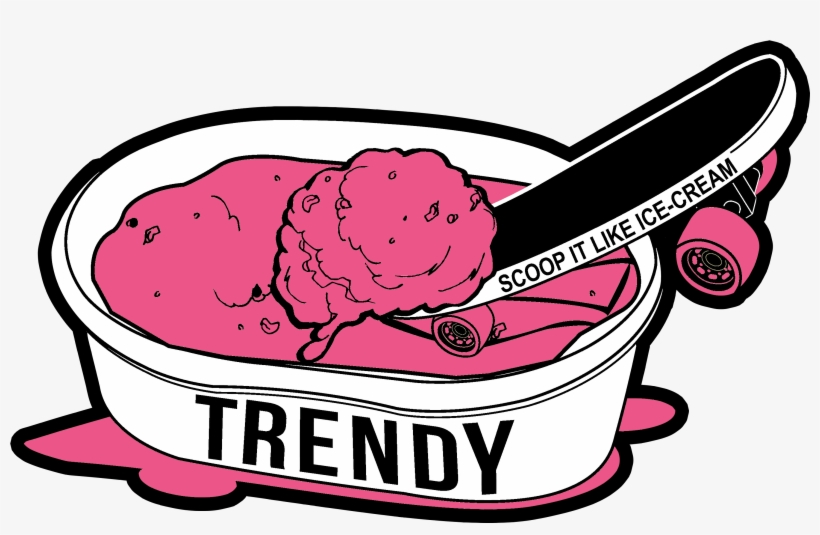 Scoop It Like Ice Cream Stawberry Border - Ice Cream, transparent png download