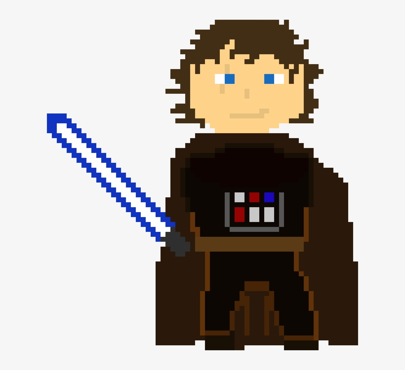 Anakin Skywalker - Pixel Art, transparent png download