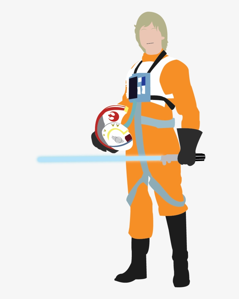 Luke Skywalker Clipart At Getdrawings - Skywalker Family Transparent PNG -  593x943 - Free Download on NicePNG, image size:820x1023
