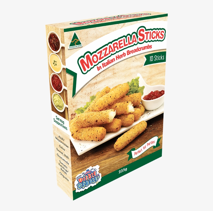 Mozzarella Sticks - Dibble Dabbles Mozzarella Sticks 235g, transparent png download