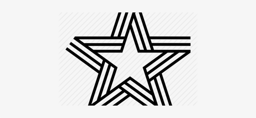 Abstract Lines Black And White Png - Celtic Pentagram, transparent png download