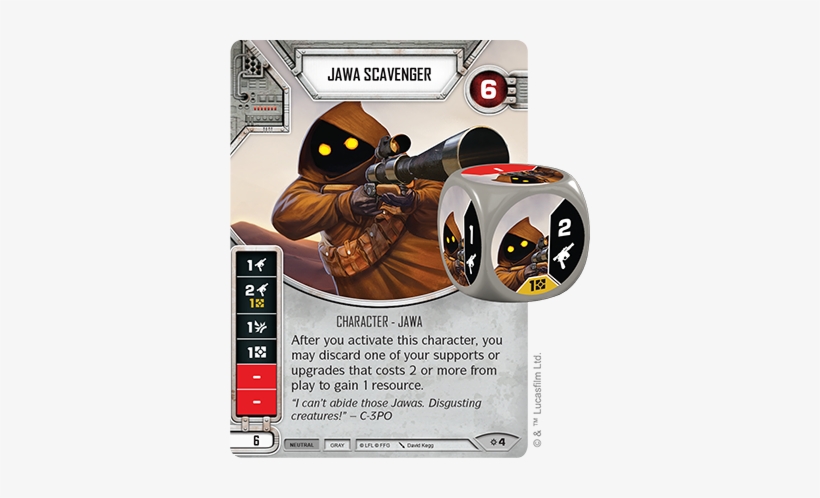 Swd06 Jawa-scavenger - Star Wars Destiny Rivals Cards, transparent png download