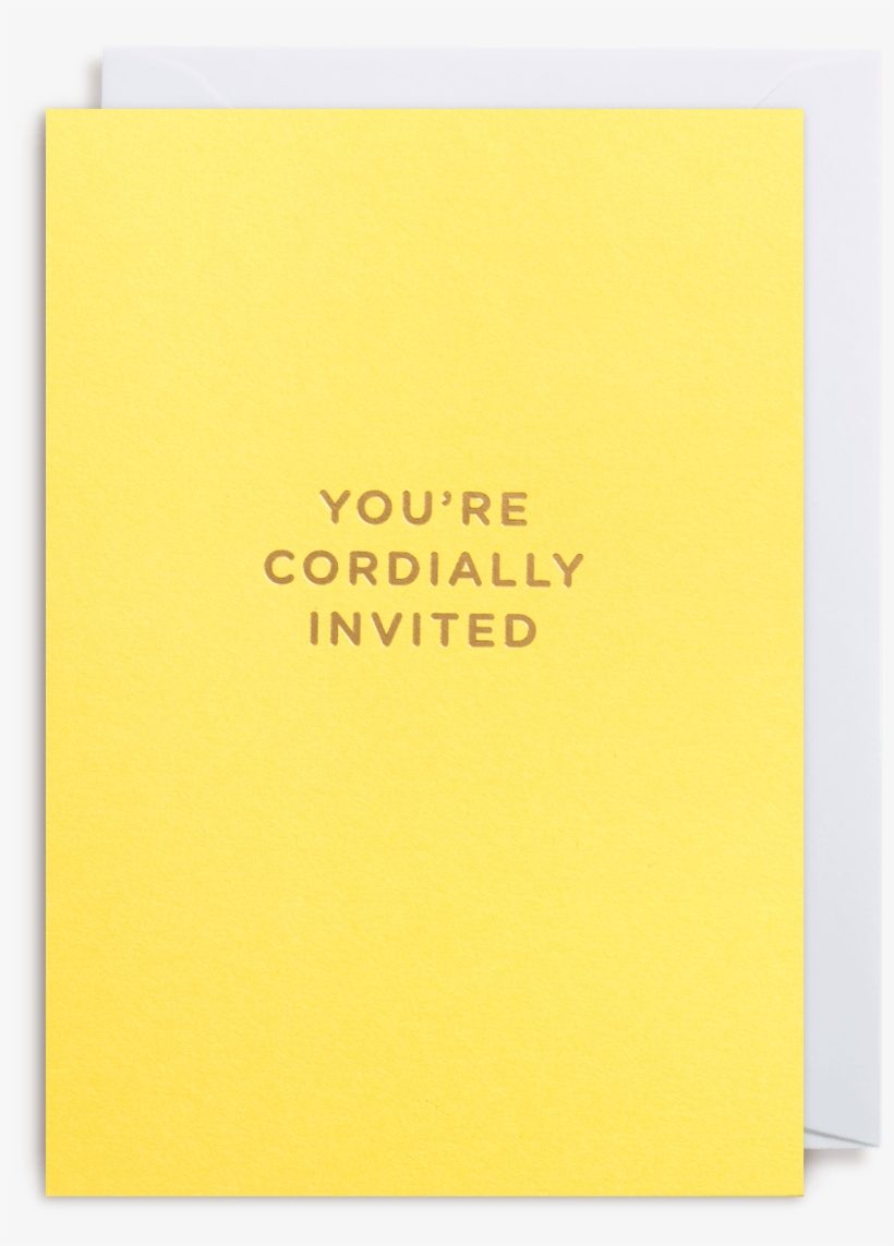 You Re Cordially Invited Notecard By Cherished Lagom - Paper, transparent png download