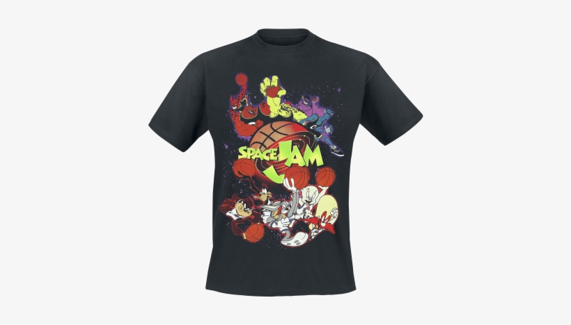 Space Jam Welcome To The Jam Men T-shirt Black 100% - Wwe T Shirt, transparent png download