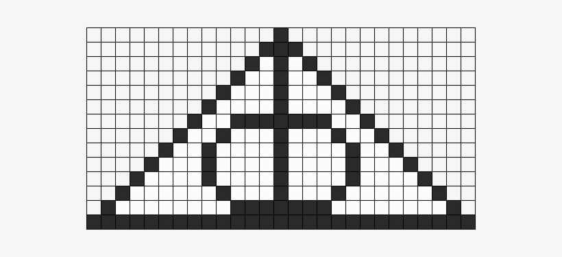 Deathly Hallows Perler Perler Bead Pattern / Bead Sprite - Perler Bead Deathly Hallows, transparent png download