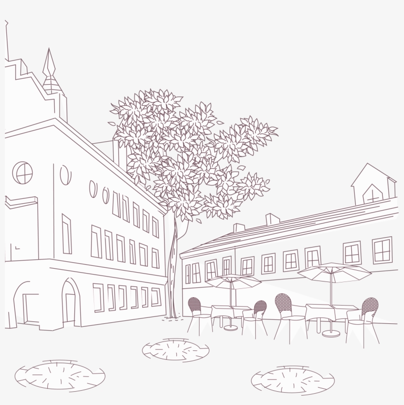 Hotel Vacation Drawing - Vacation, transparent png download