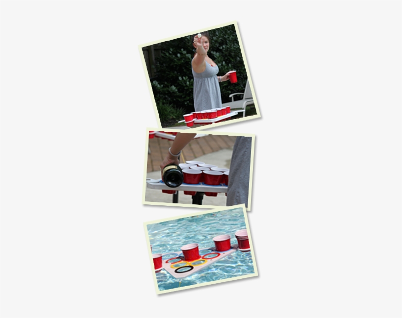 Portable Beer Pong Table, Floating Beer Pong Table - Gopong 8-foot Portable Folding Beer Pong/flip Cup Table, transparent png download