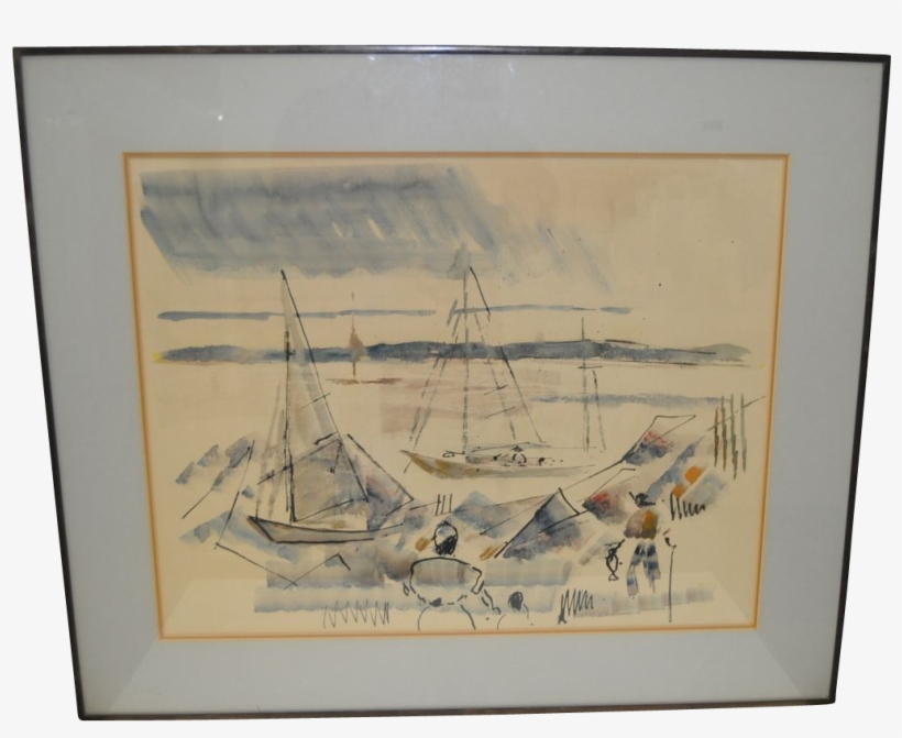 Vintage Watercolor By Alfred Birdsey C - Picture Frame, transparent png download