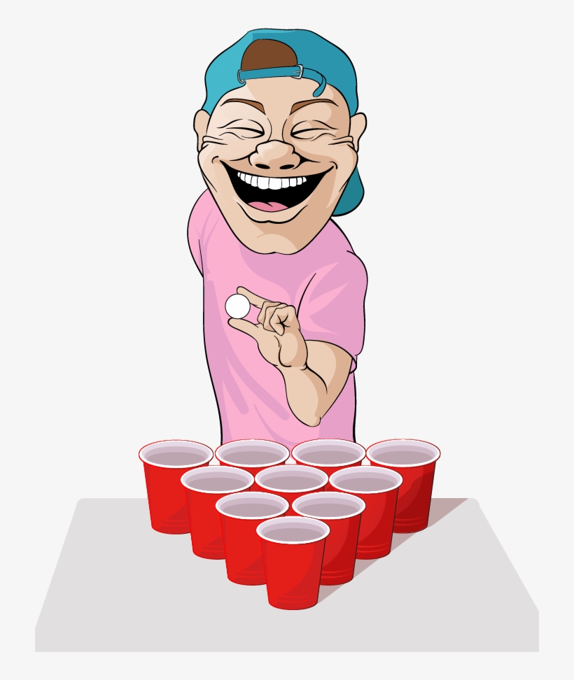 Illustrationbeer Pong - Cartoon, transparent png download