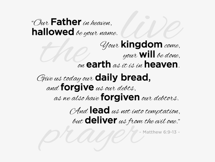 Just Because I Can Cite The Lord's Prayer From Memory - Lord's Prayer Png, transparent png download