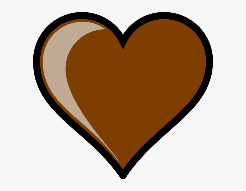 Brown Heart Svg Clip Arts 600 X 557 Px, transparent png download