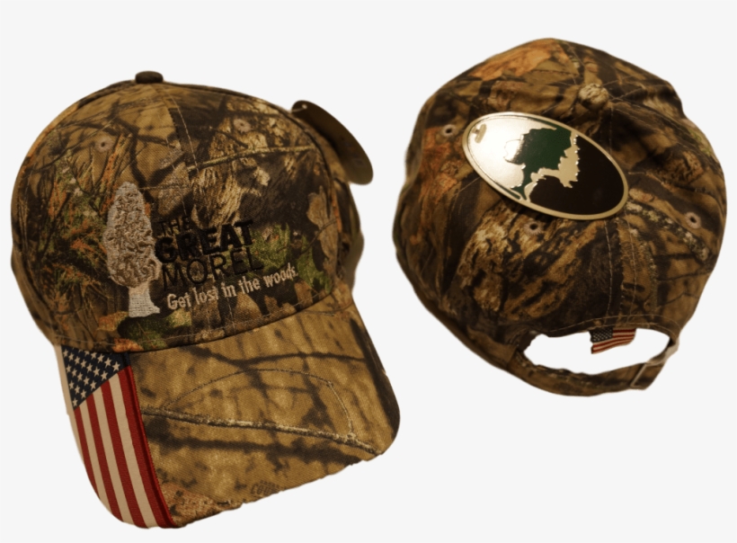 The Great Morel Ball Cap - Frayed Camo Cap With Solid, transparent png download