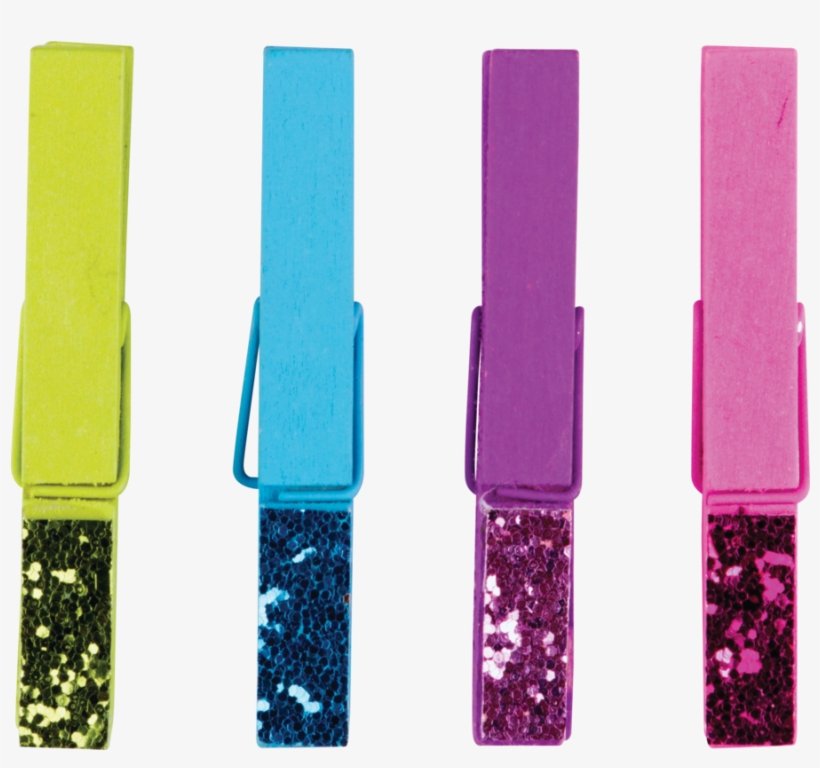 Tcr77237 Glitter Magnetic Clothespins Image - Glitter Clothespin Transparent Png, transparent png download