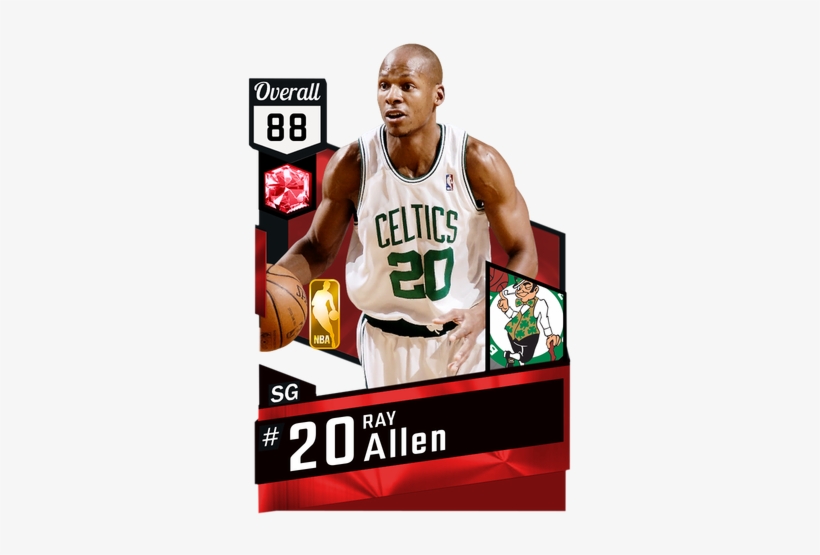 '08 Ray Allen Ruby Card - Lebron James Lakers Card, transparent png download