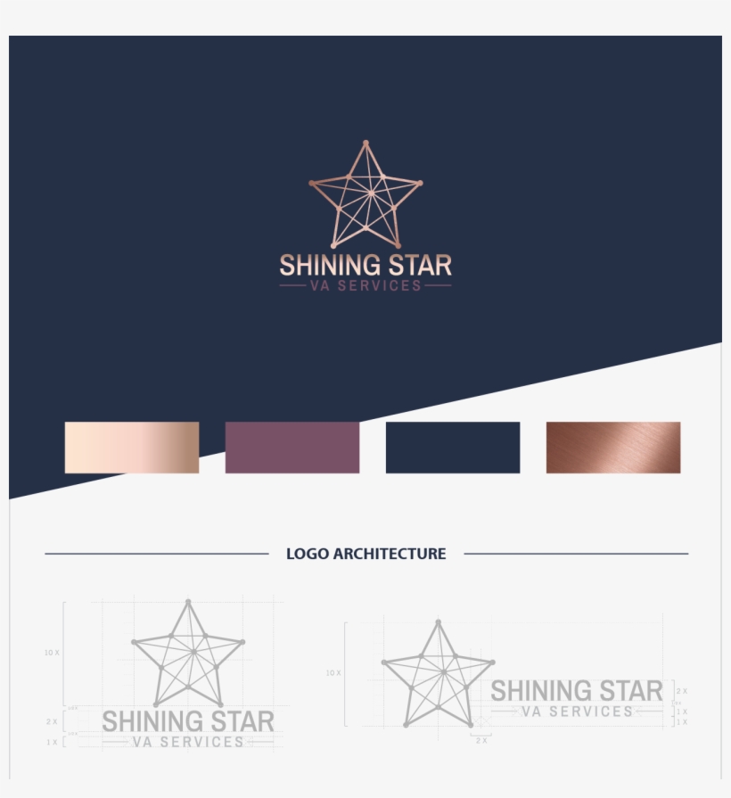 Shining Star Va Services Identity - Graphic Design, transparent png download