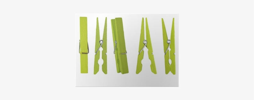 Green Wooden Clothespin Isolated On White Background - Fisica Per Problemi. Con E-book. Con Espansione Online, transparent png download