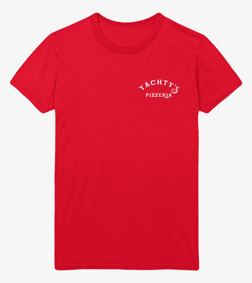 Pizzeria Red Tee - Red Blank T Shirt, transparent png download